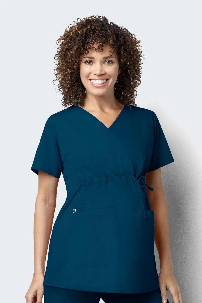 145 WonderWORK Women's Maternity Fit Nurses Scrub Top