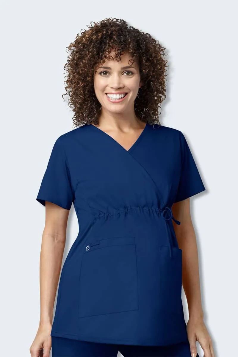 145 WonderWORK Women's Maternity Fit Nurses Scrub Top