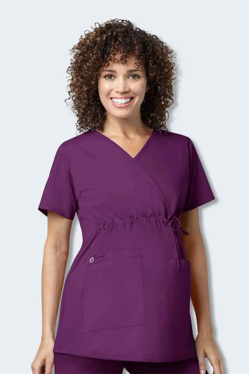 145 WonderWORK Women's Maternity Fit Nurses Scrub Top