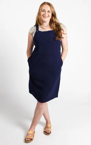 Ayla Pinafore - Dark Blue