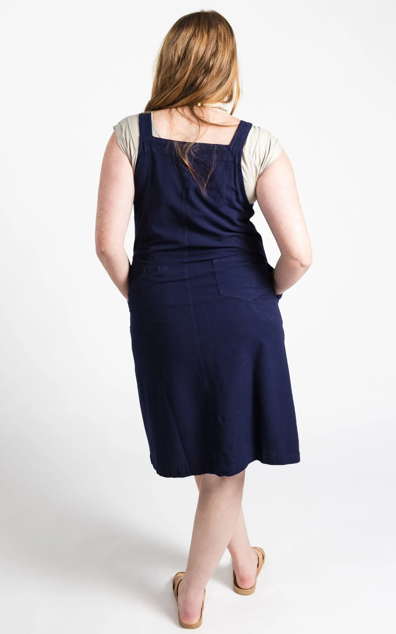 Ayla Pinafore - Dark Blue