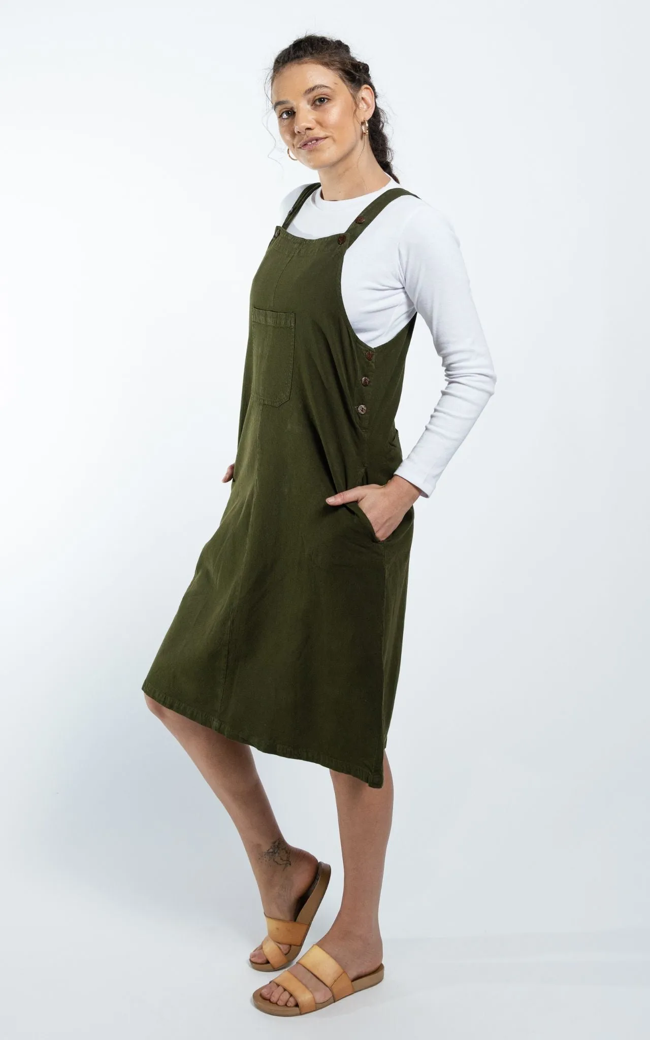 Ayla Pinafore - Green