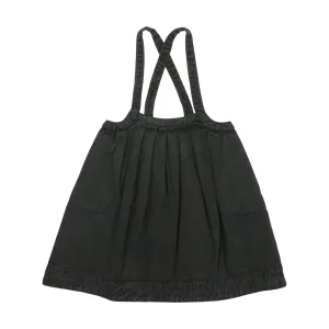 Black Denim Pinafore Dress