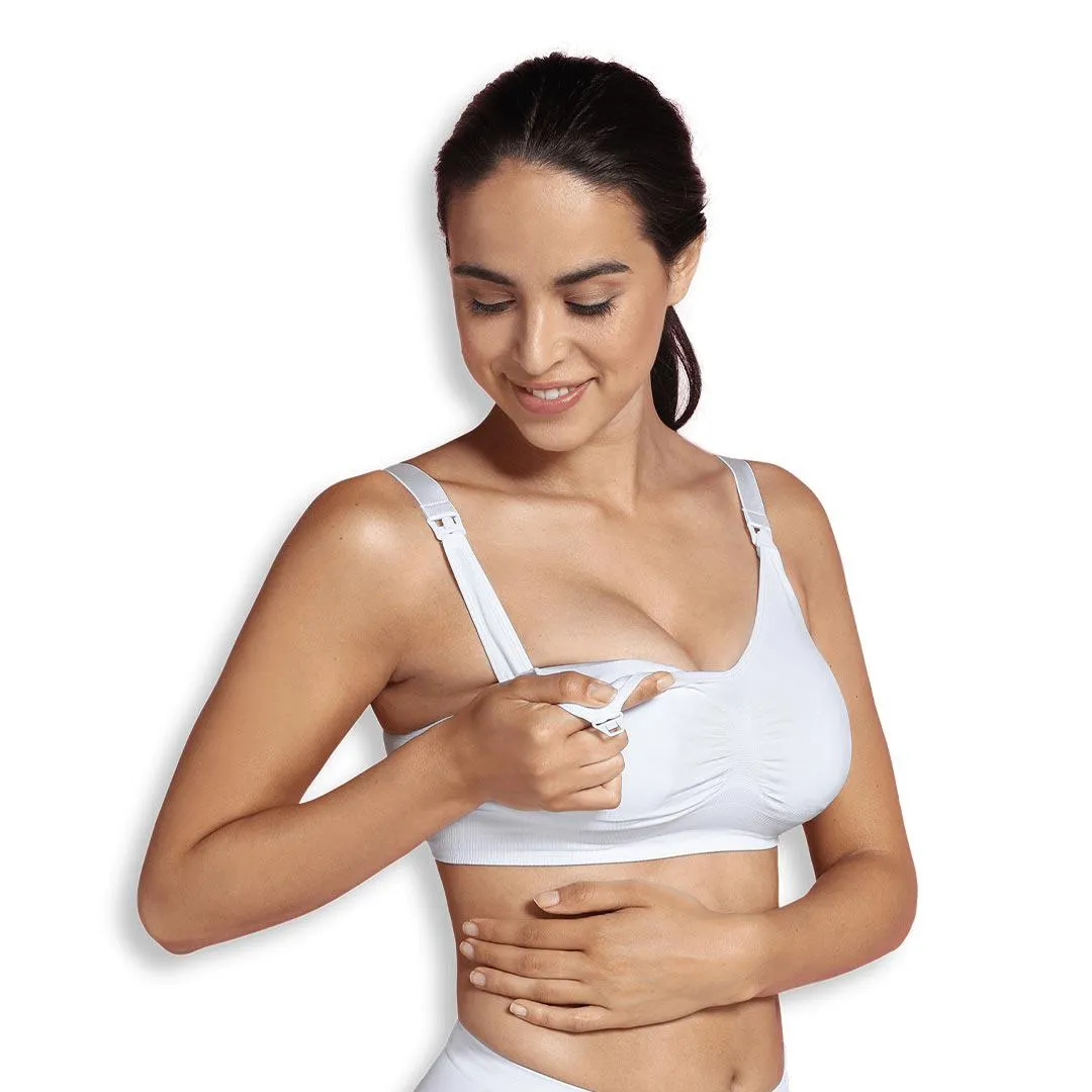 Carriwell Padded Maternity   Nursing Bra - White