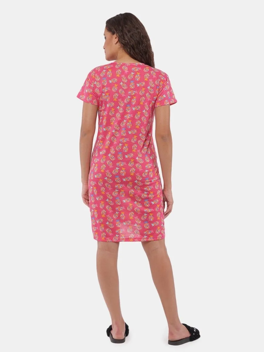 Combo Of Lookin' Pine & Bun In The Oven Maternity T-Shirt Dress