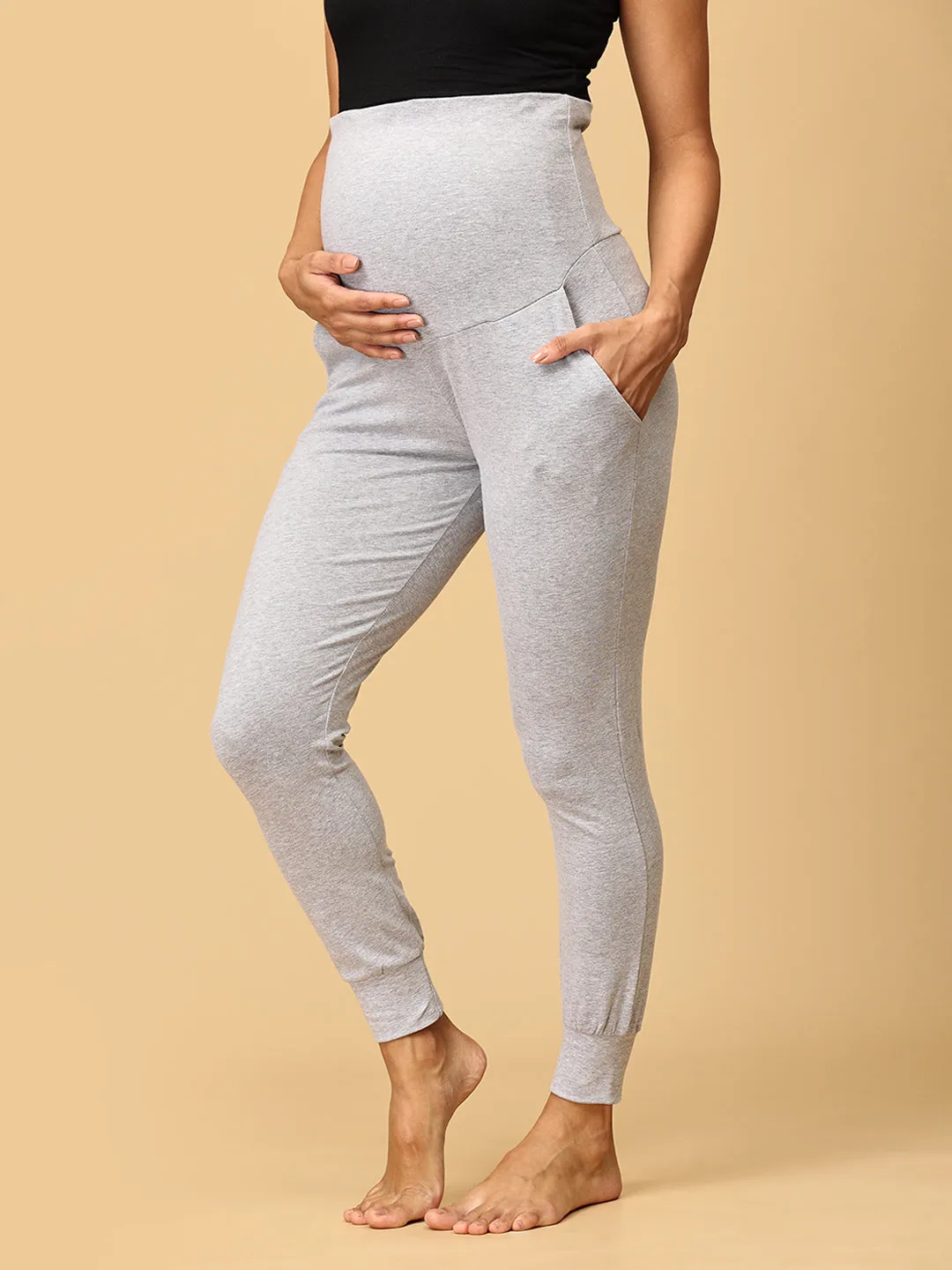 Comfy Maternity Joggers Combo of 3