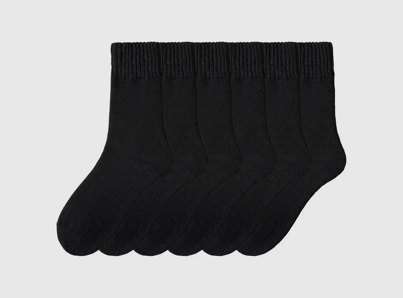 FitVille Women's Cozy Winter Fleece-Lined Crew Socks 3-Pair Bundle