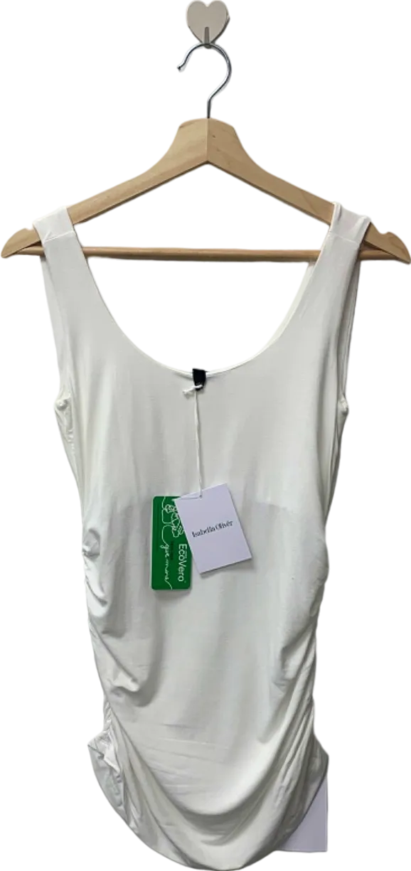 Isabella Oliver White The Maternity Tank with Lenzing ECOVERO Viscose SZ3 UK 12