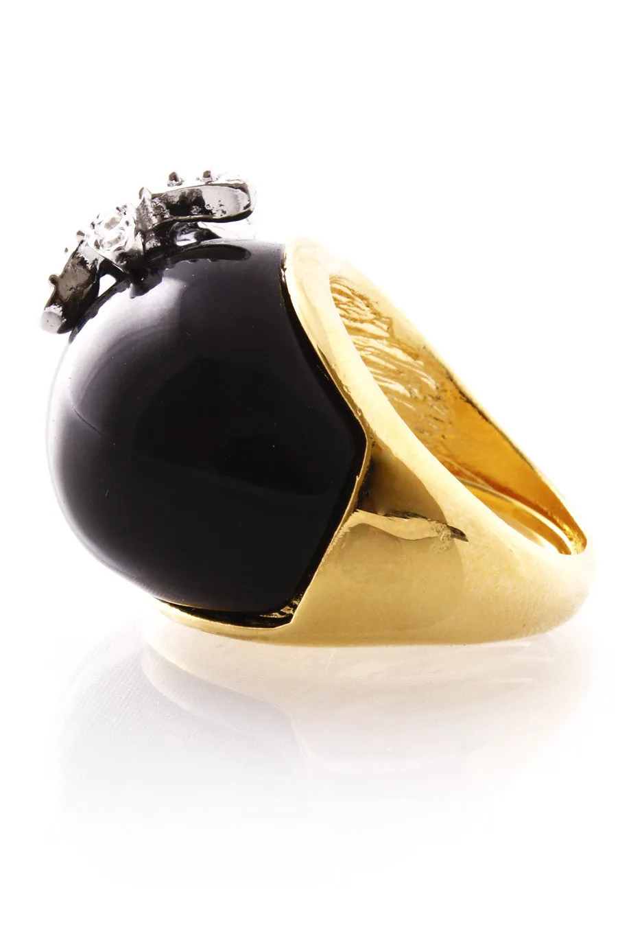 KENNETH JAY LANE Black Starfish Ring