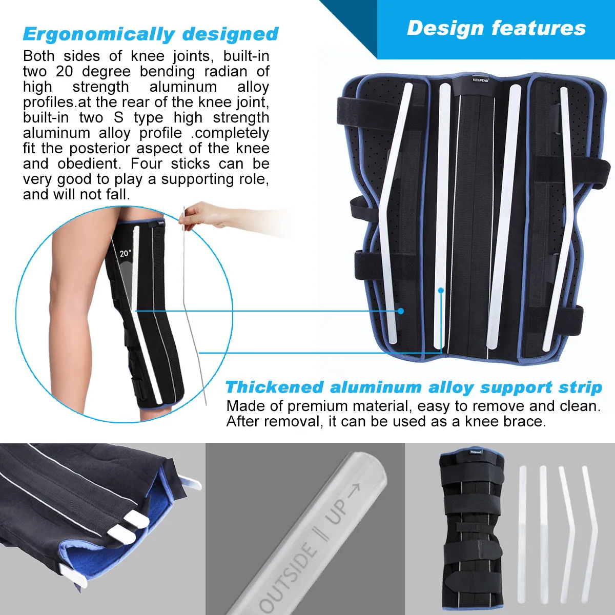 Knee Immobilizer - Tri-panel Version