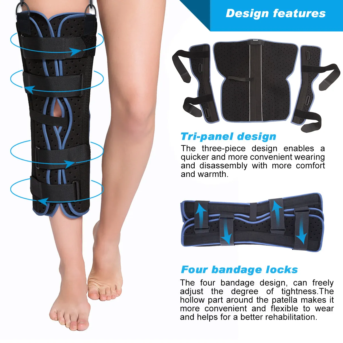 Knee Immobilizer - Tri-panel Version