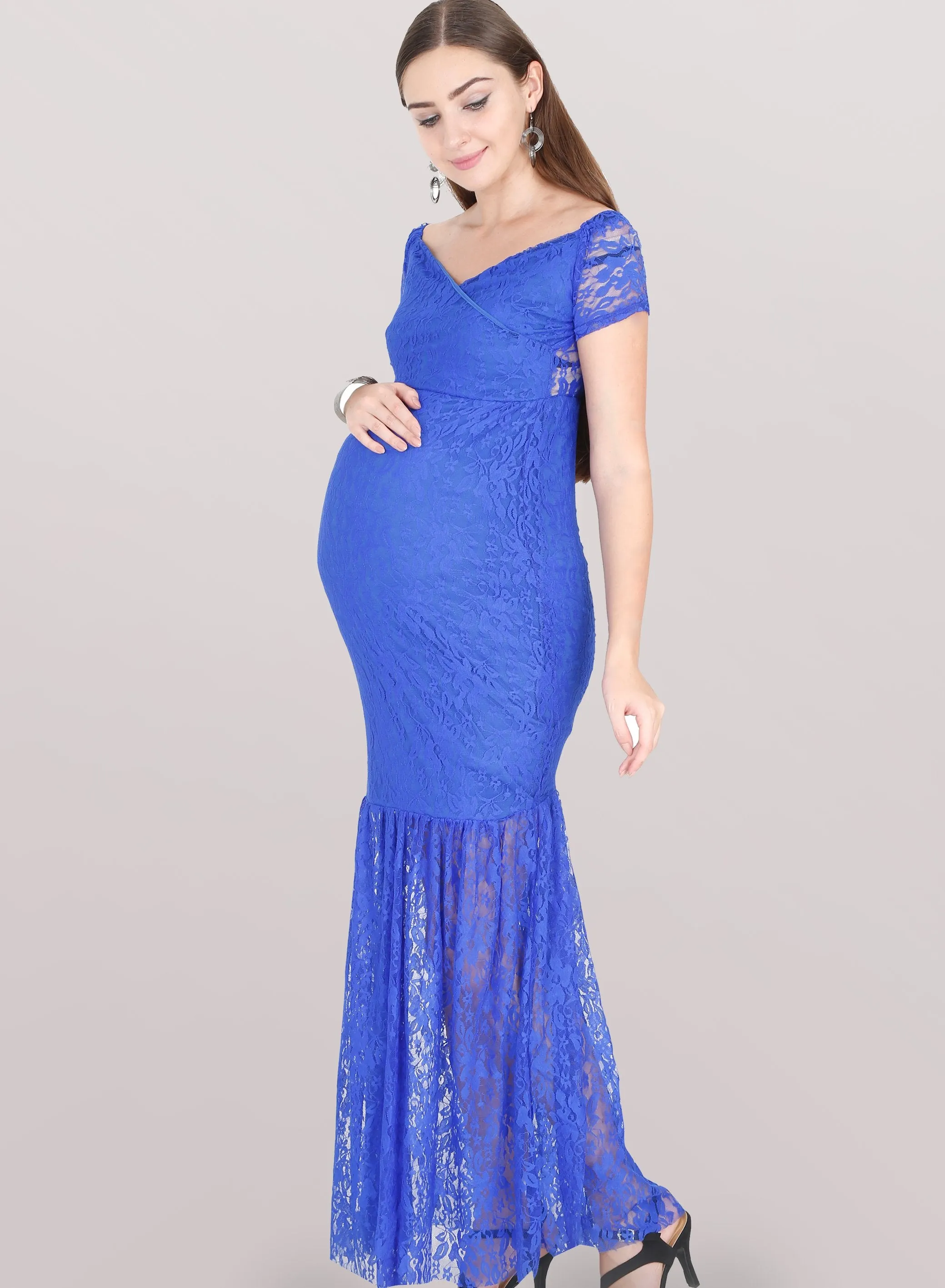 Lake Blue Maternity Dress