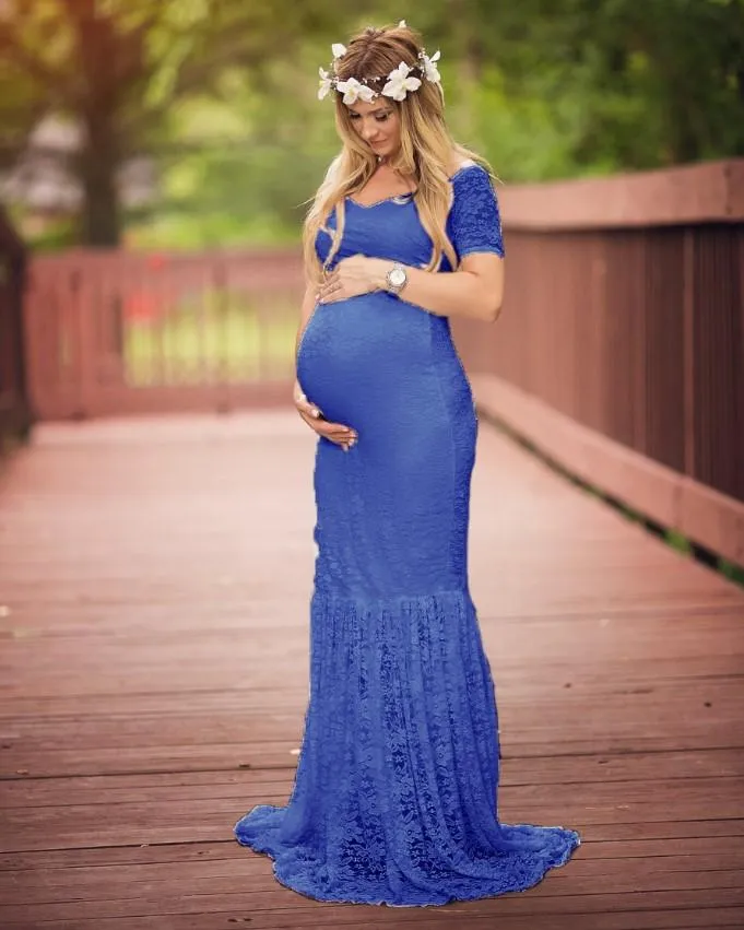 Lake Blue Maternity Dress