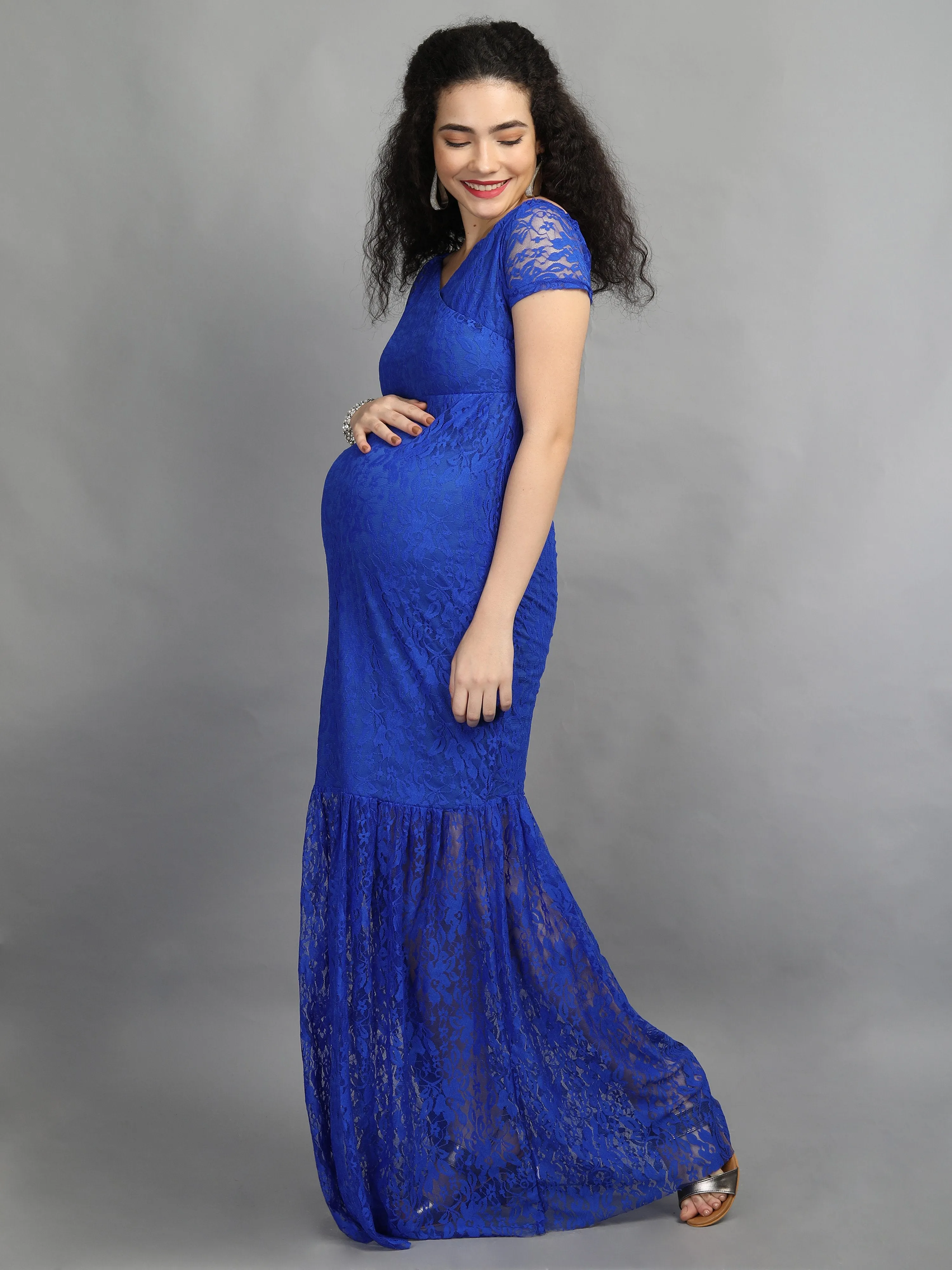 Lake Blue Maternity Dress