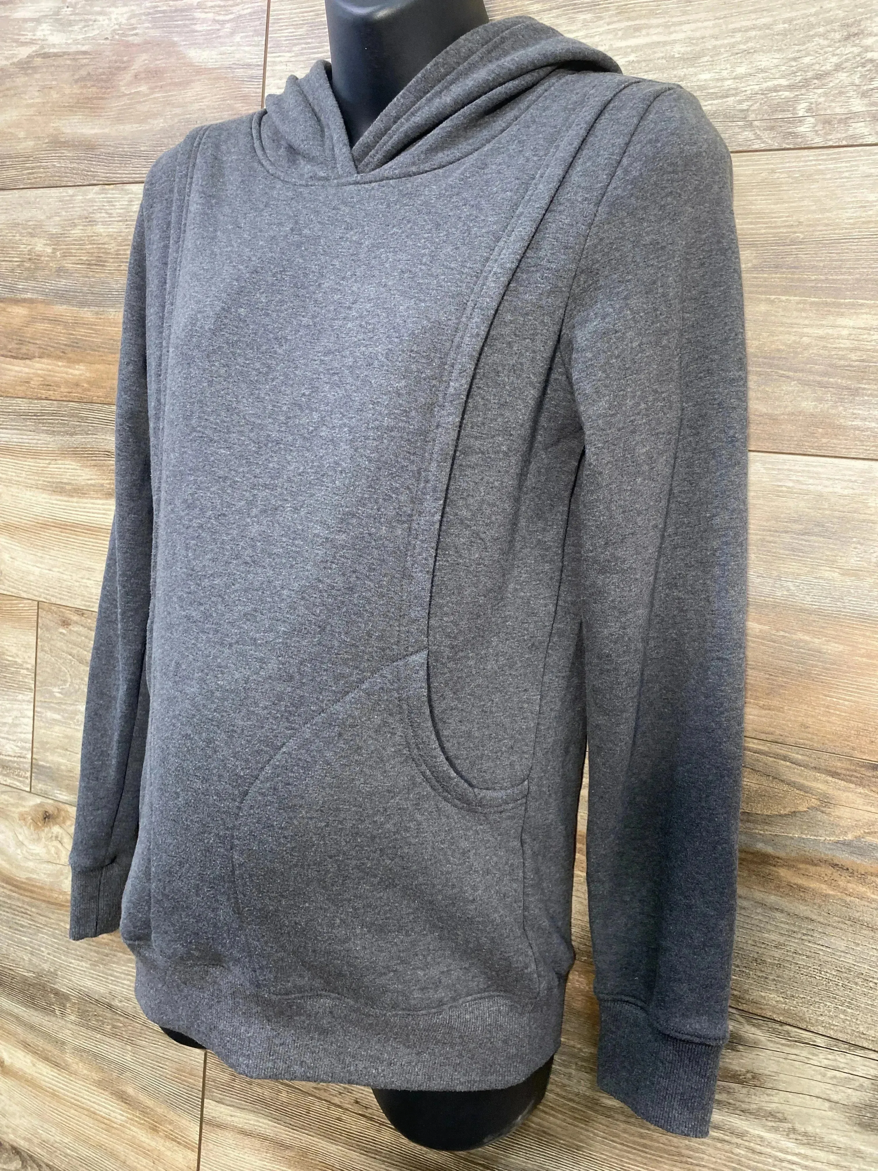 Latched Mama Heavy Nursing Hoodie Grey sz Small