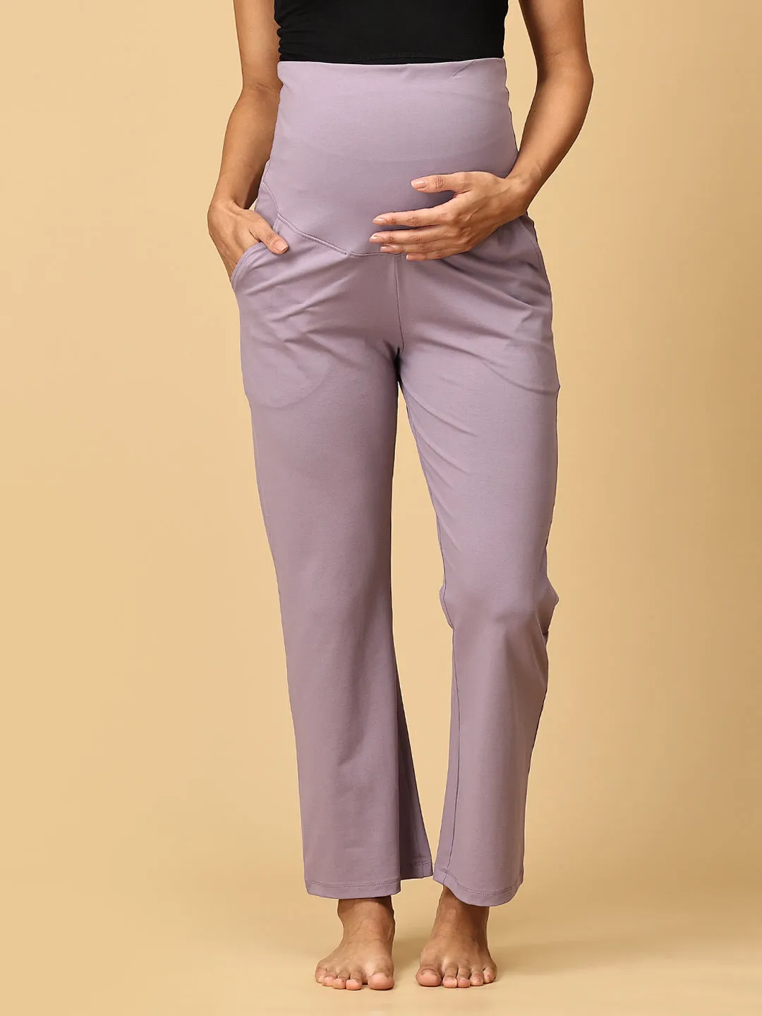 Lavender Tranquility Maternity Yoga Trackpants