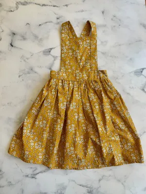 Liberty Mustard Pinafore Dress