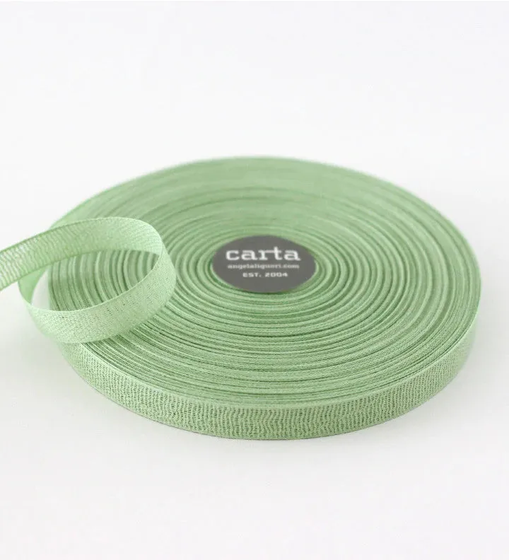 Loose Weave 1/2" Cotton Ribbon - Mint