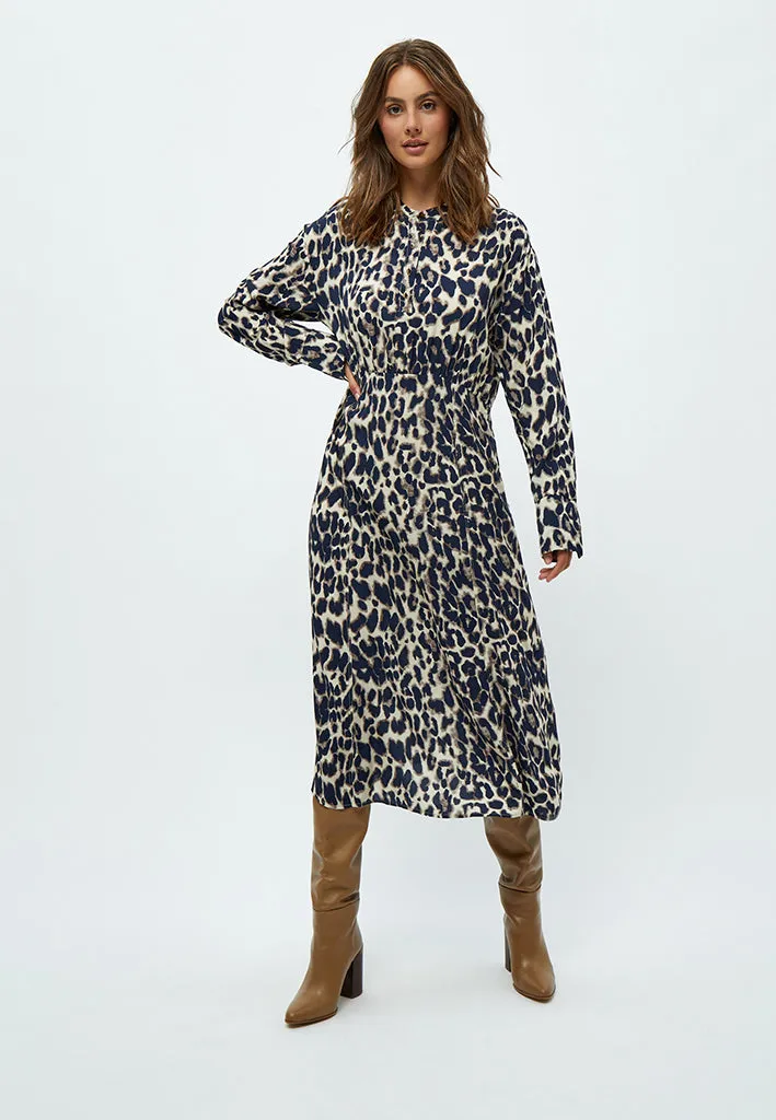 Lova Long Dress - Warm Sand Print