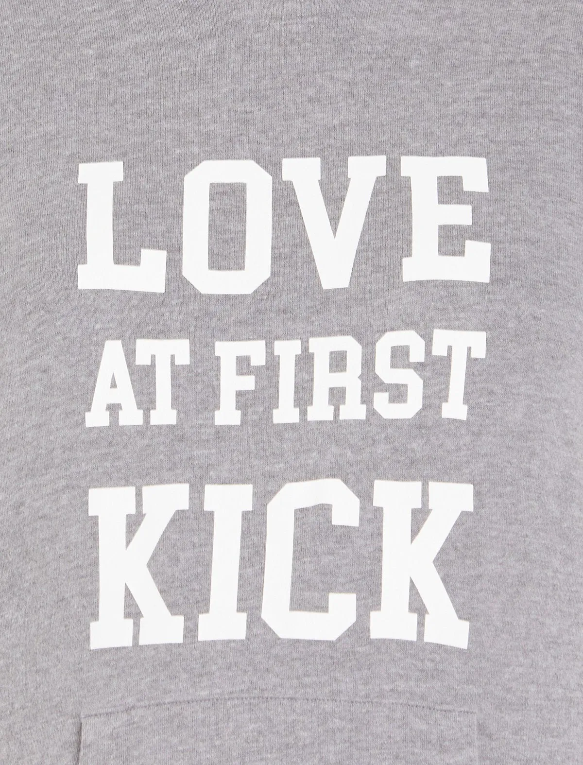 Love At First Kick Maternity Sweatshirt in Grey