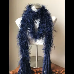 Luxurious Navy Blue Scarf, (LS03)