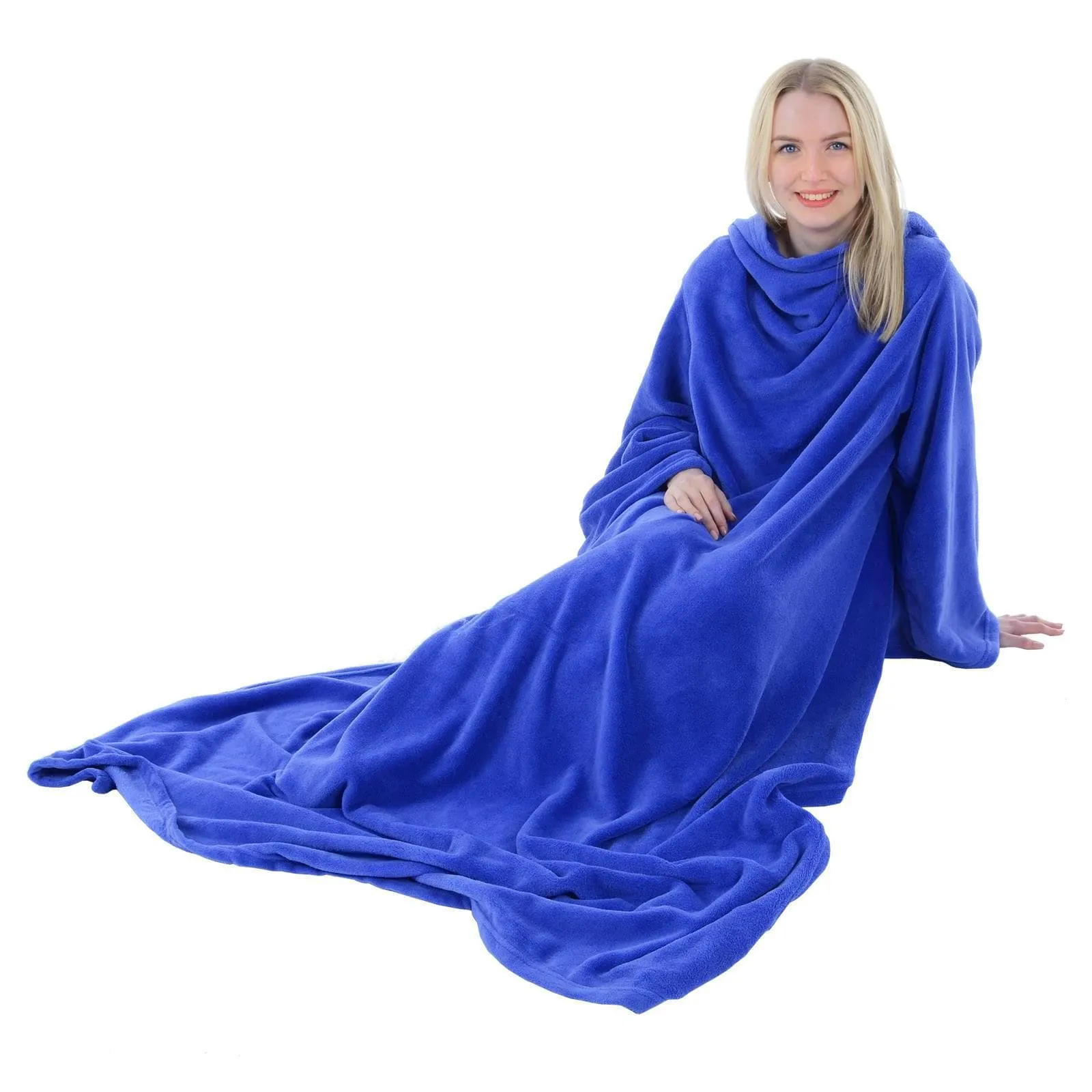 Luxurious Wrap Around Snuggle Blanket With Sleeves 137x180cm