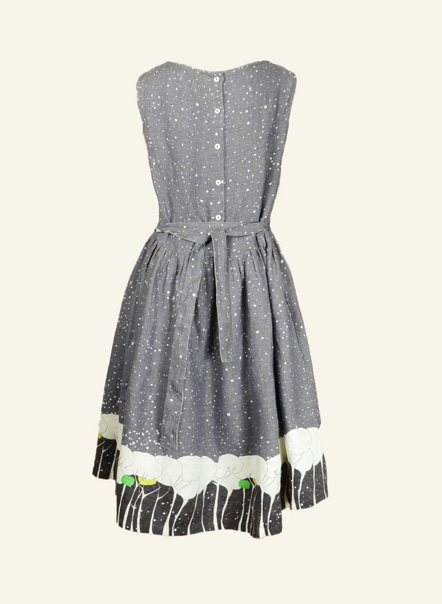 Mabel - Grey Snowstorm Dress