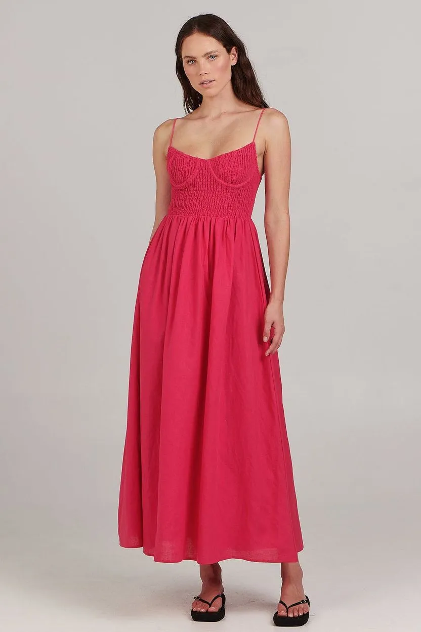 Marcey Maxi Dress | Fuschia