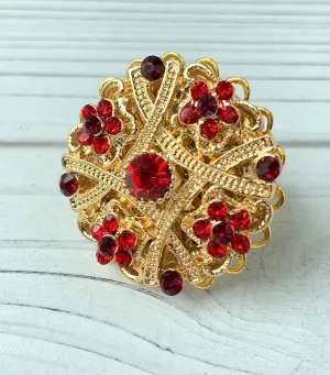 Mistletoe Holiday Cocktail Ring