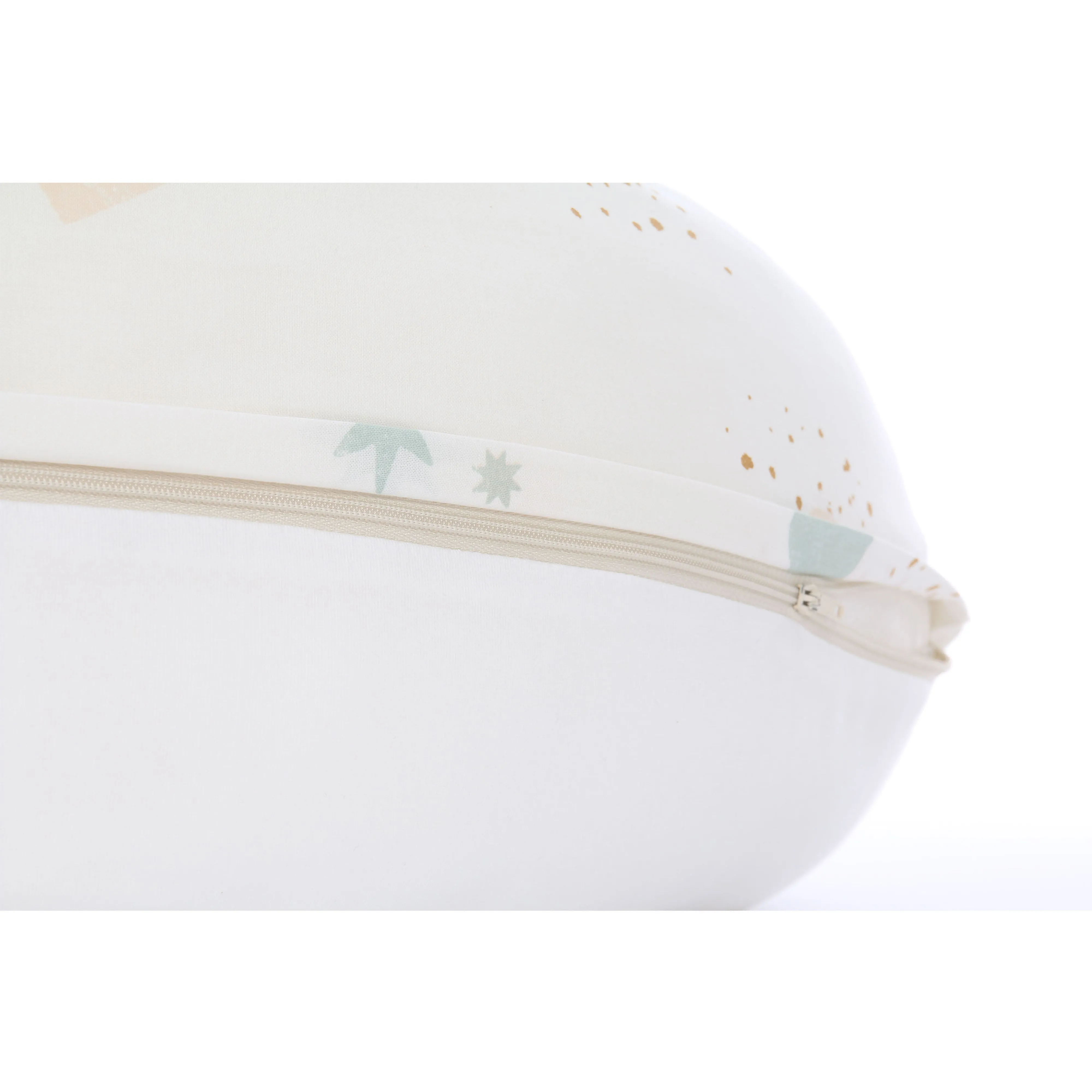 nobodinoz Maternity Pillow Luna Aqua Eclipse/ White