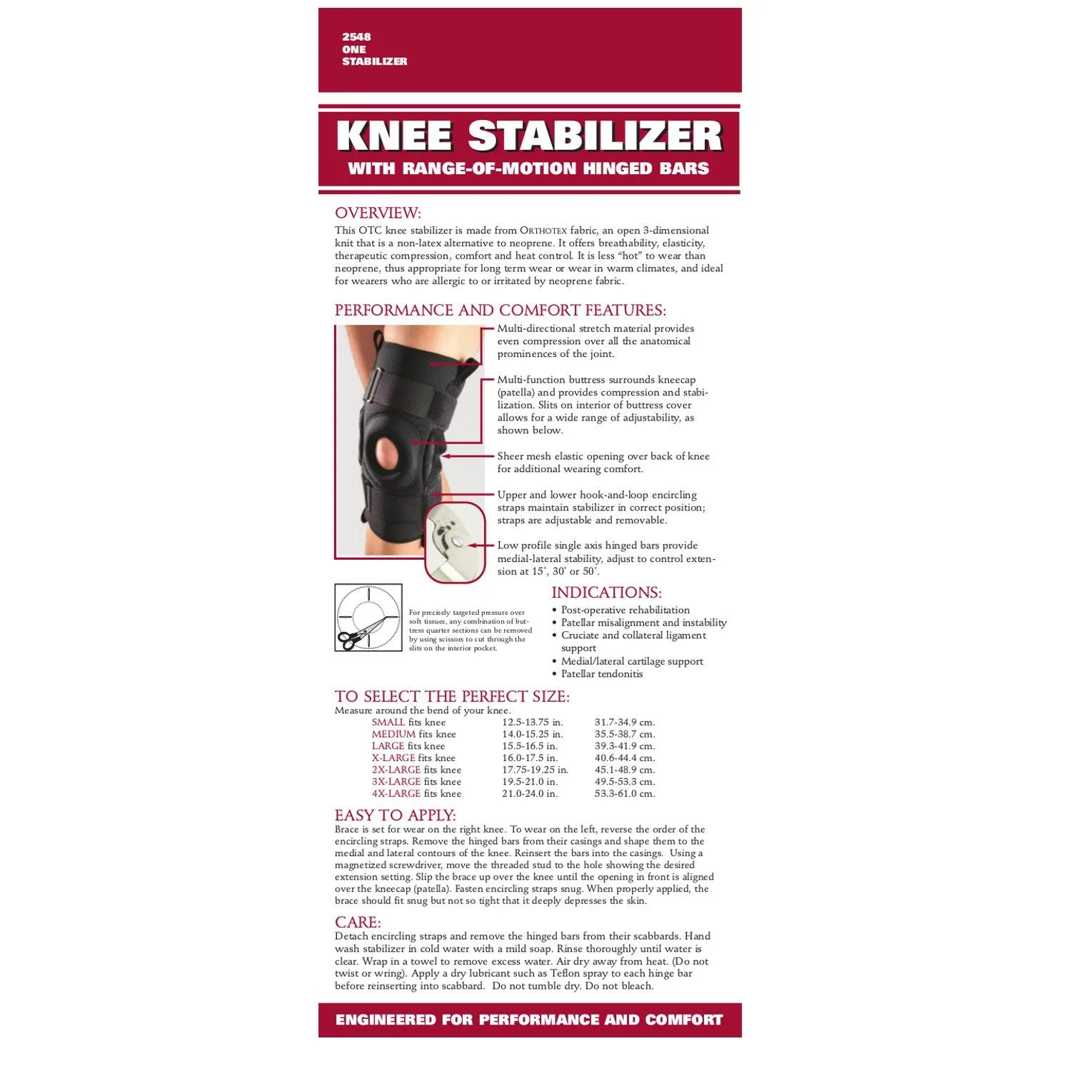 OTC KNEE STABIL ORTH ROM - 2548