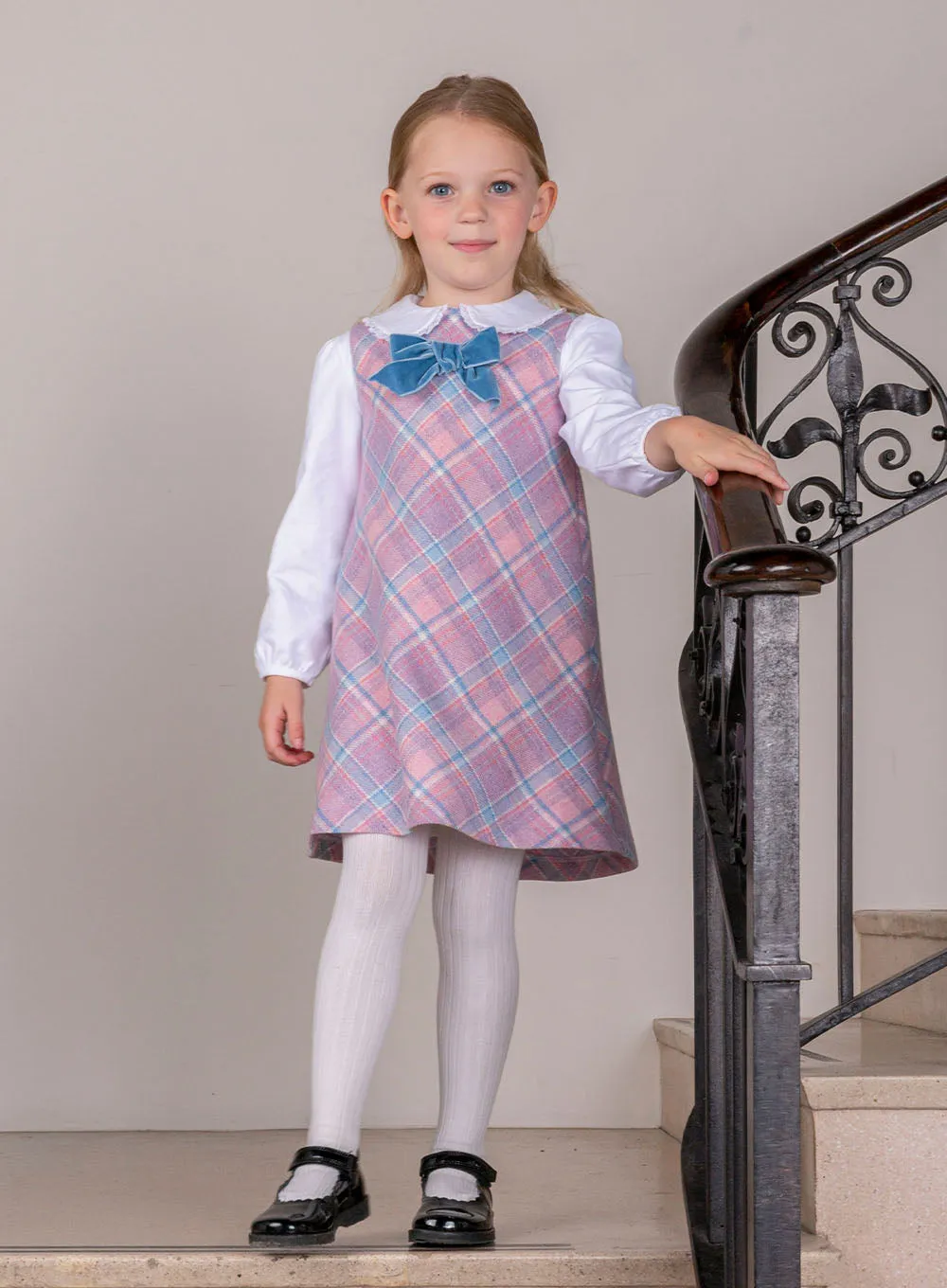 Penelope Checked Pinafore