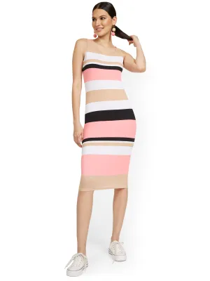 Petite Striped Tank Midi Dress - Everyday Collection