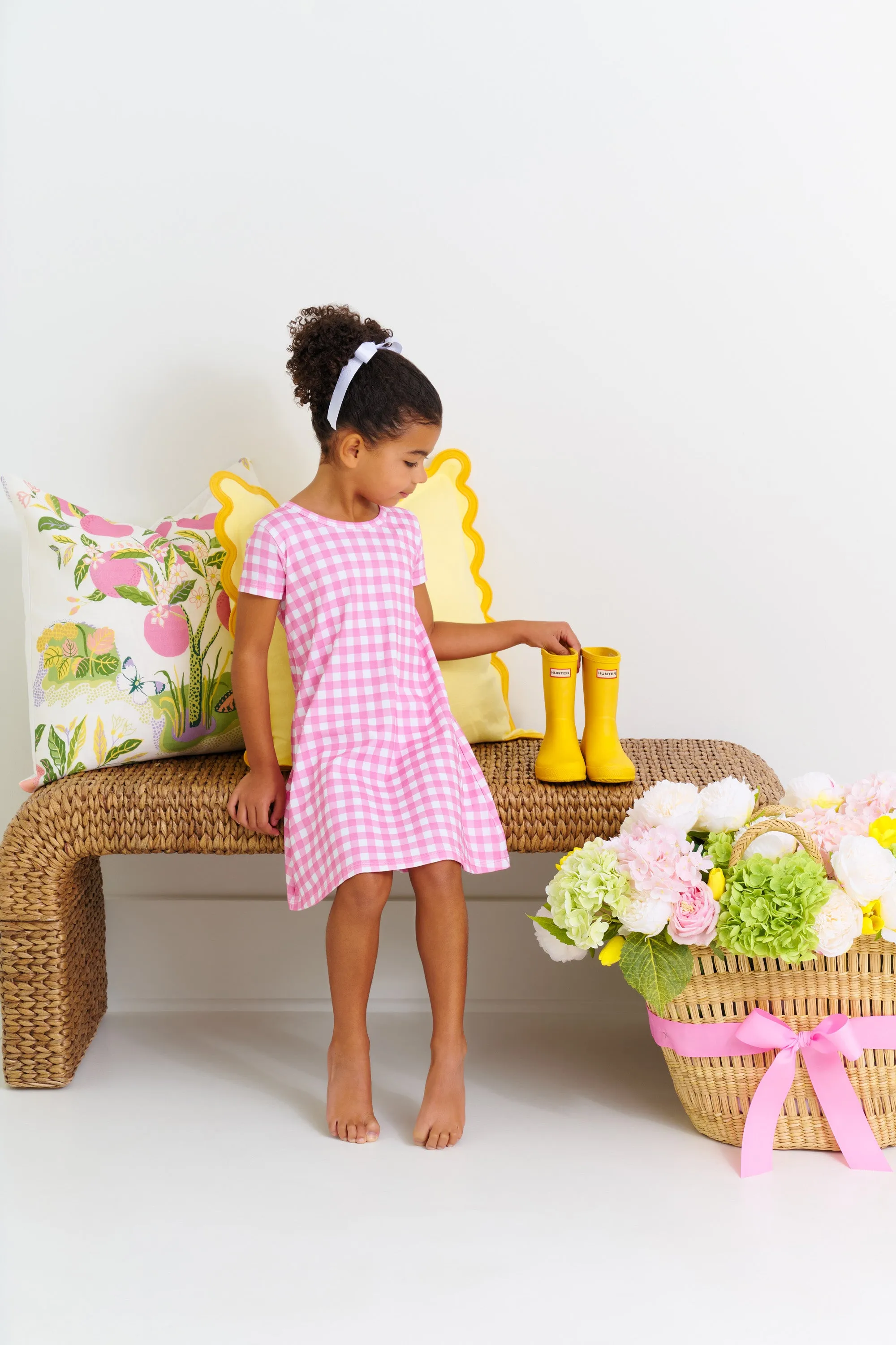 Polly Play Dress - Hamptons Hot Pink Gingham