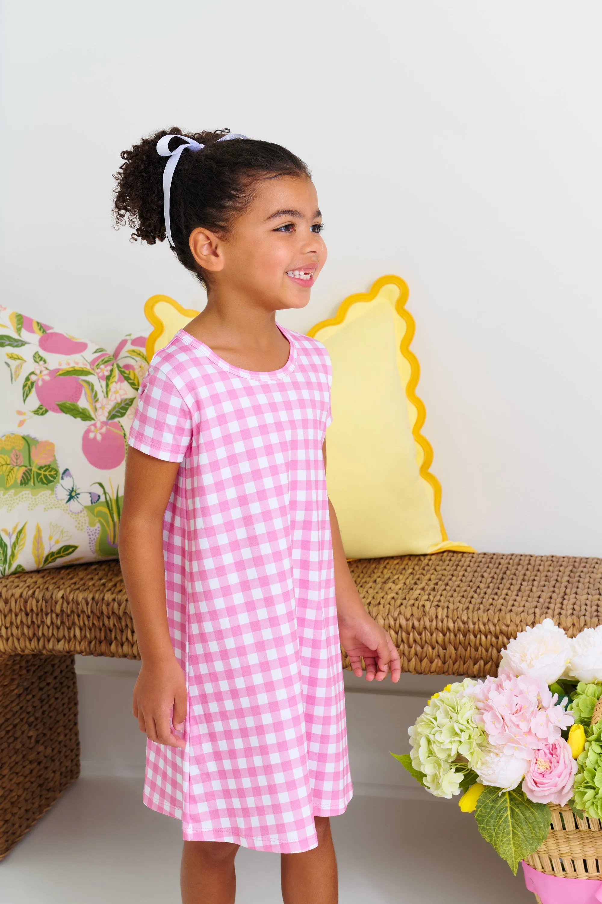 Polly Play Dress - Hamptons Hot Pink Gingham