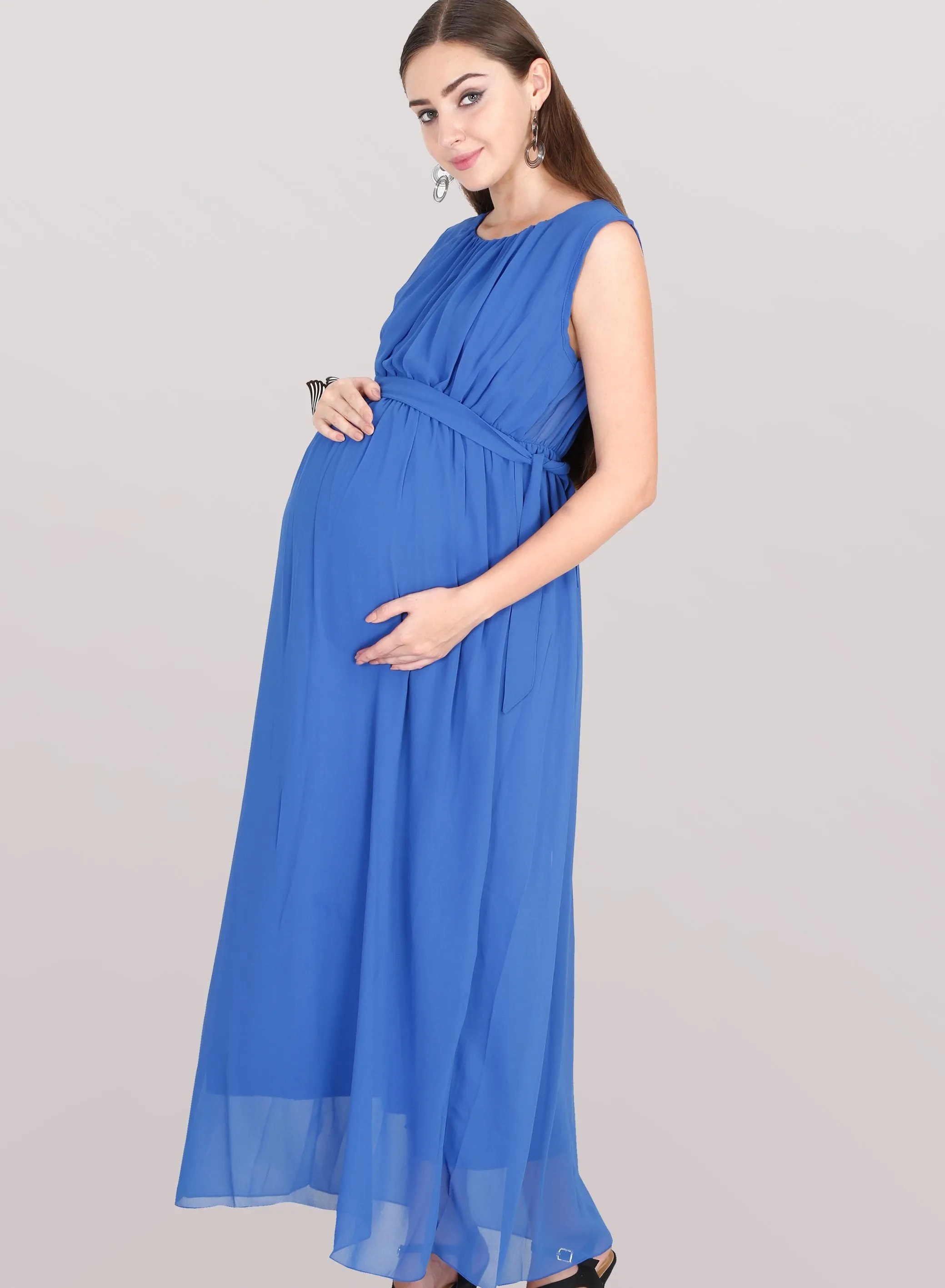 Royal Blue Maternity Dress