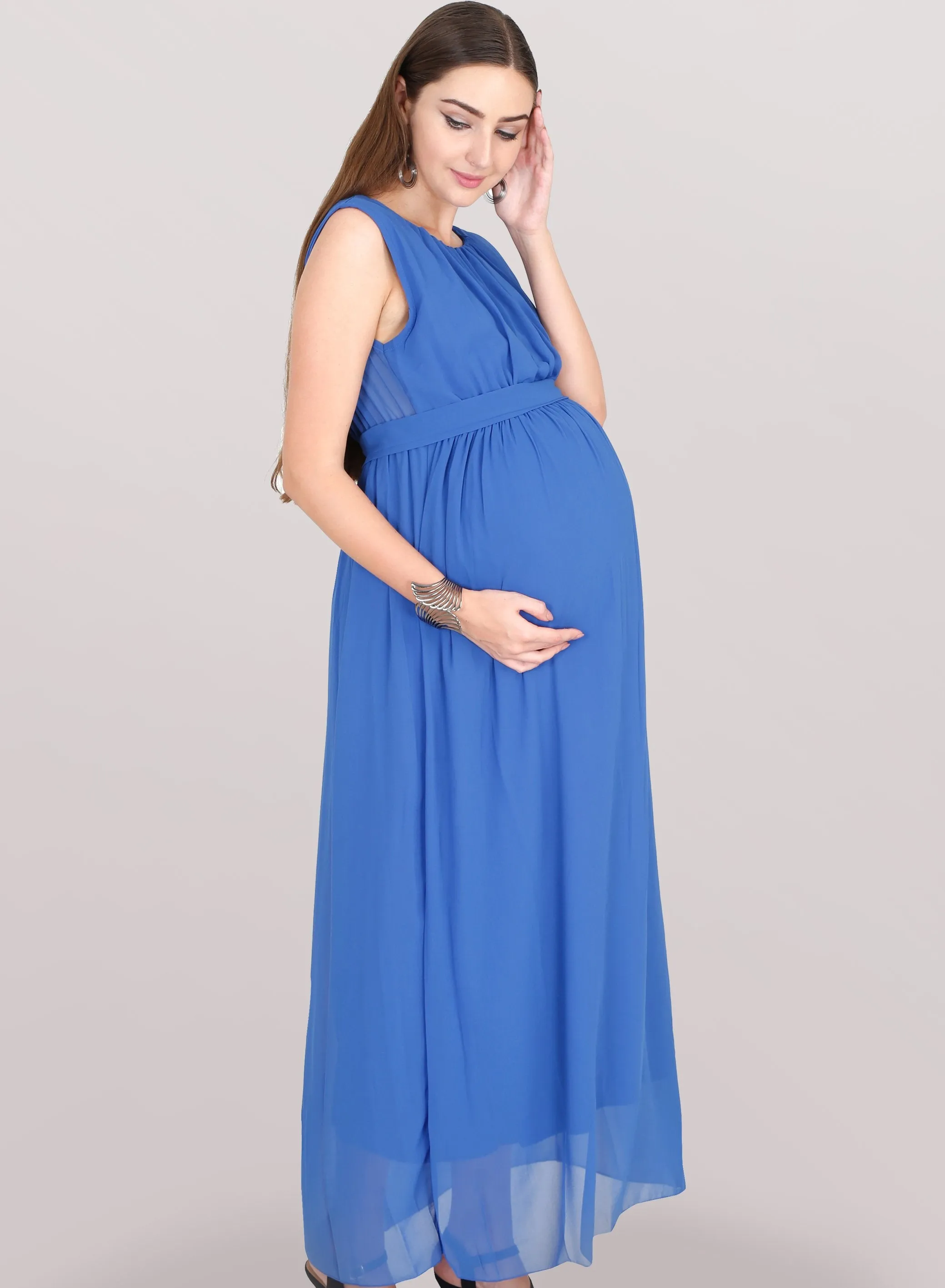 Royal Blue Maternity Dress