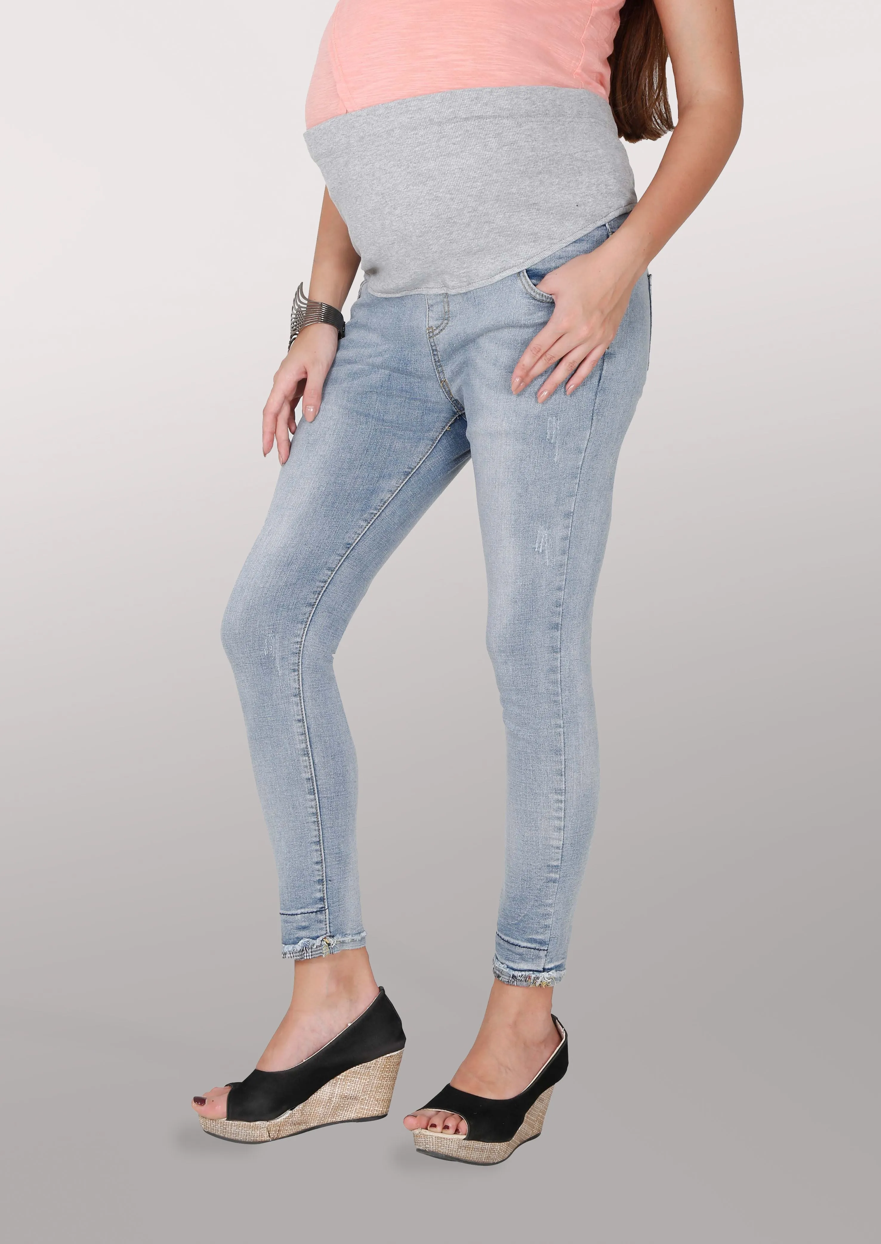 Smart Blue Denims with Belly Support