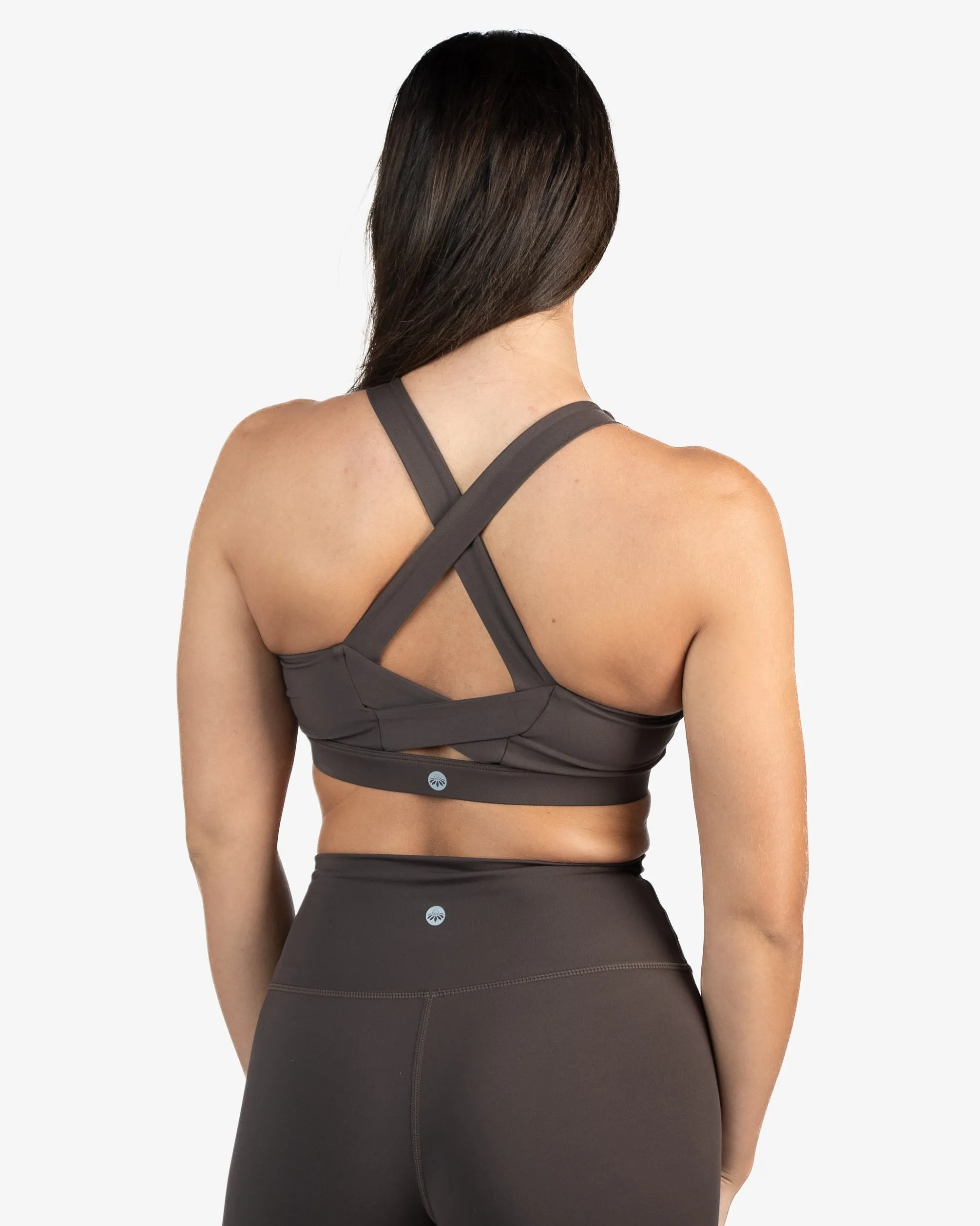 Square Neck Bra - Espresso