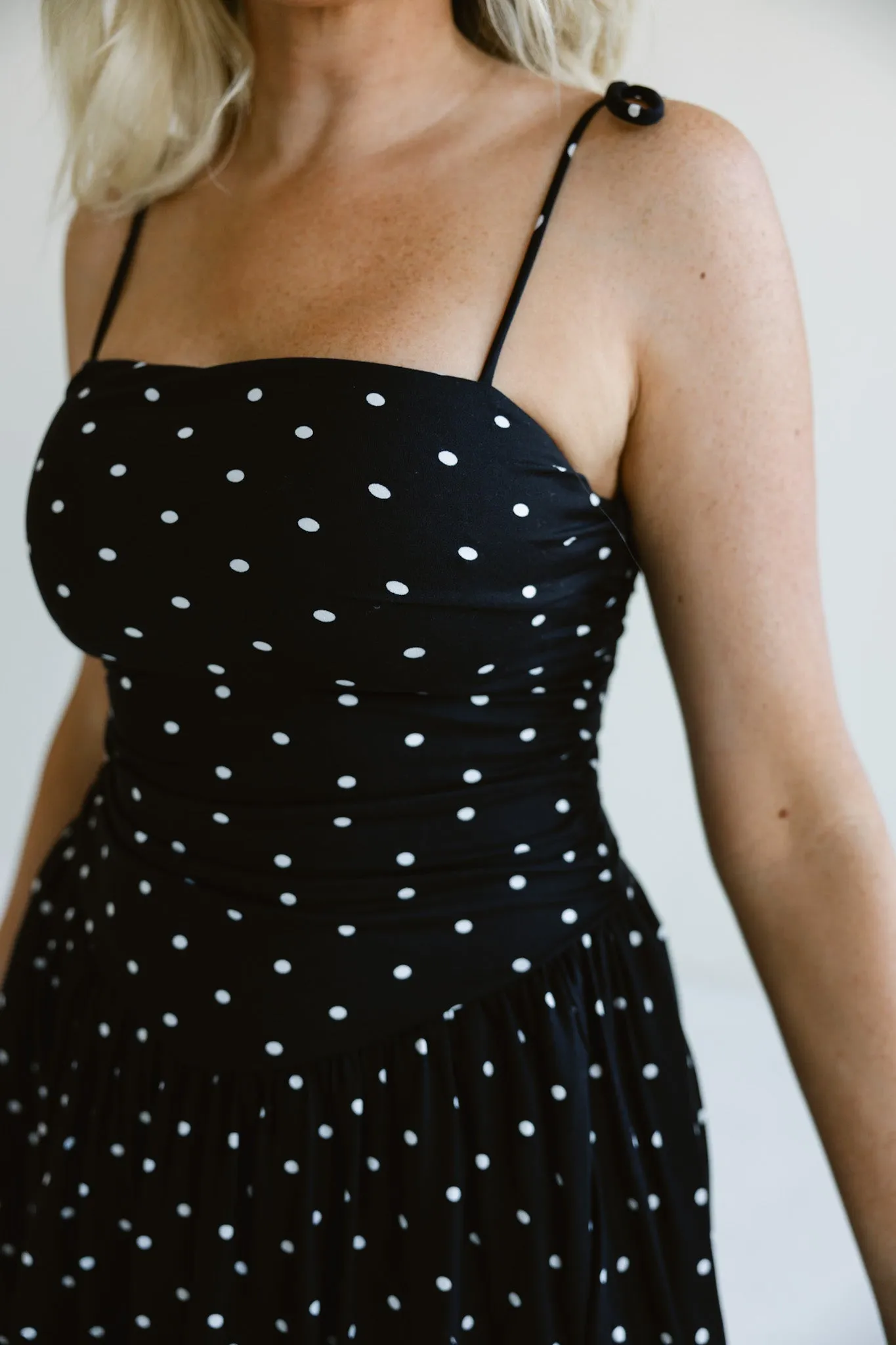 Starry Night Polka Dot Midi Dress