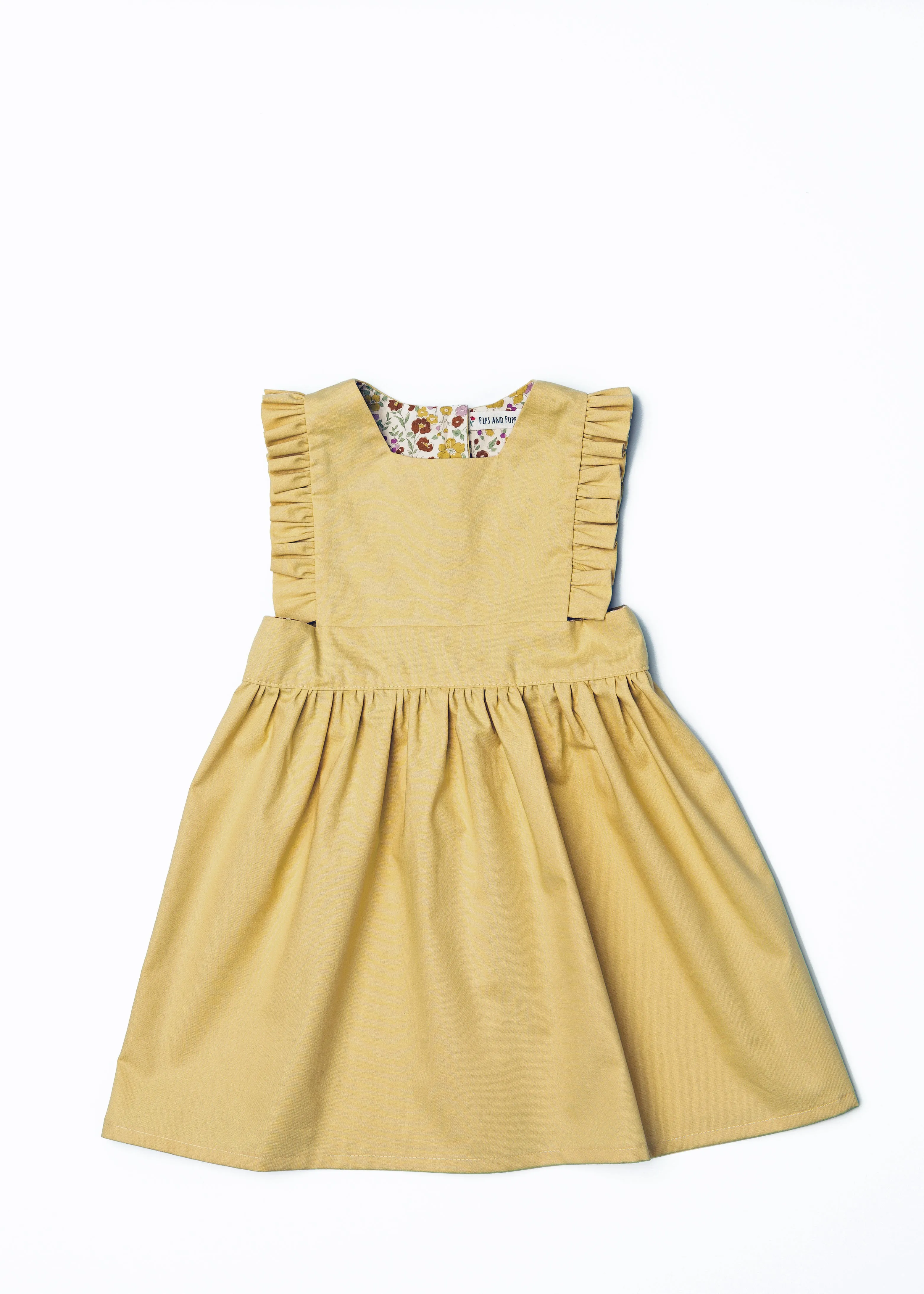 The Harper Pinafore in Mustard