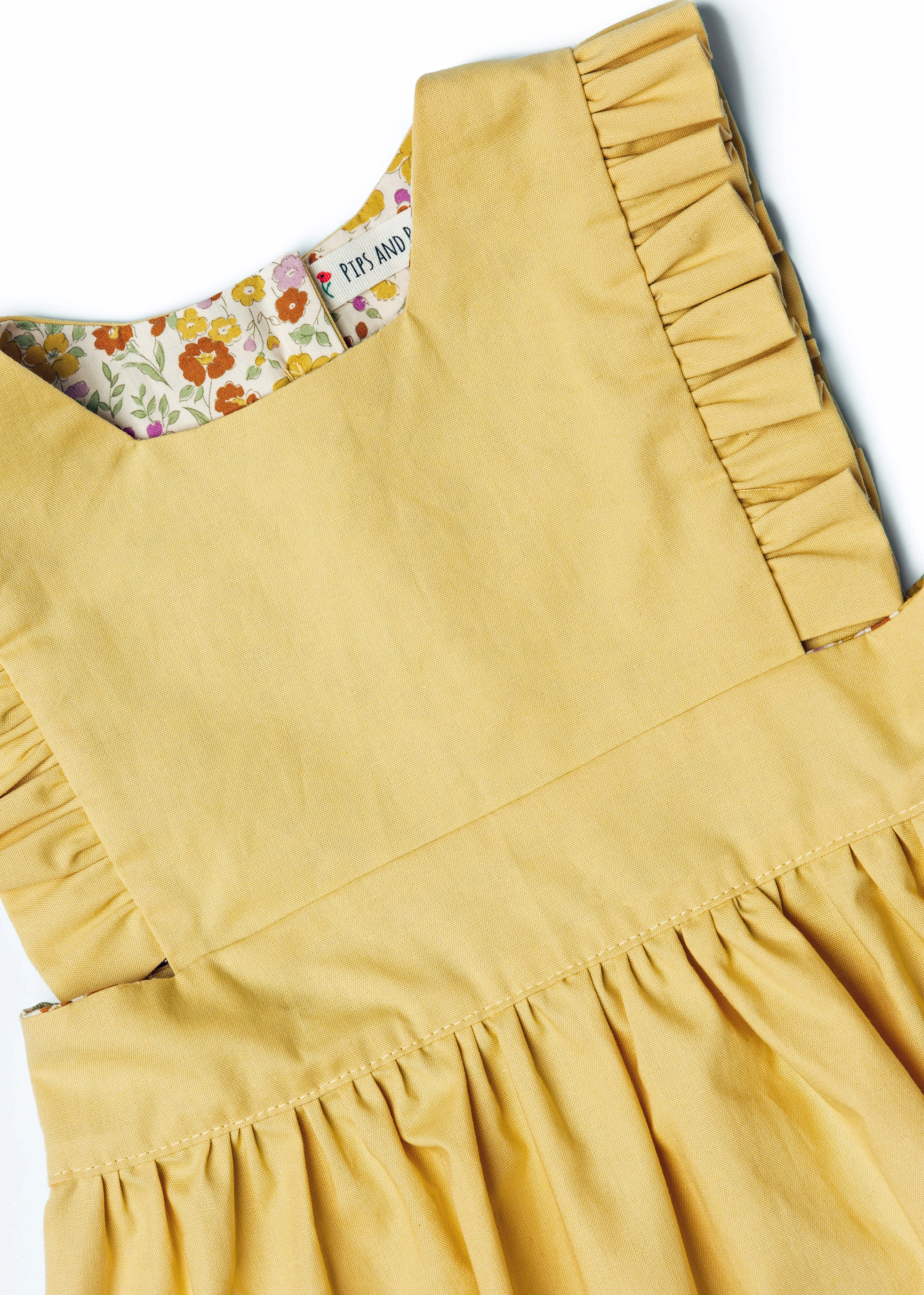 The Harper Pinafore in Mustard