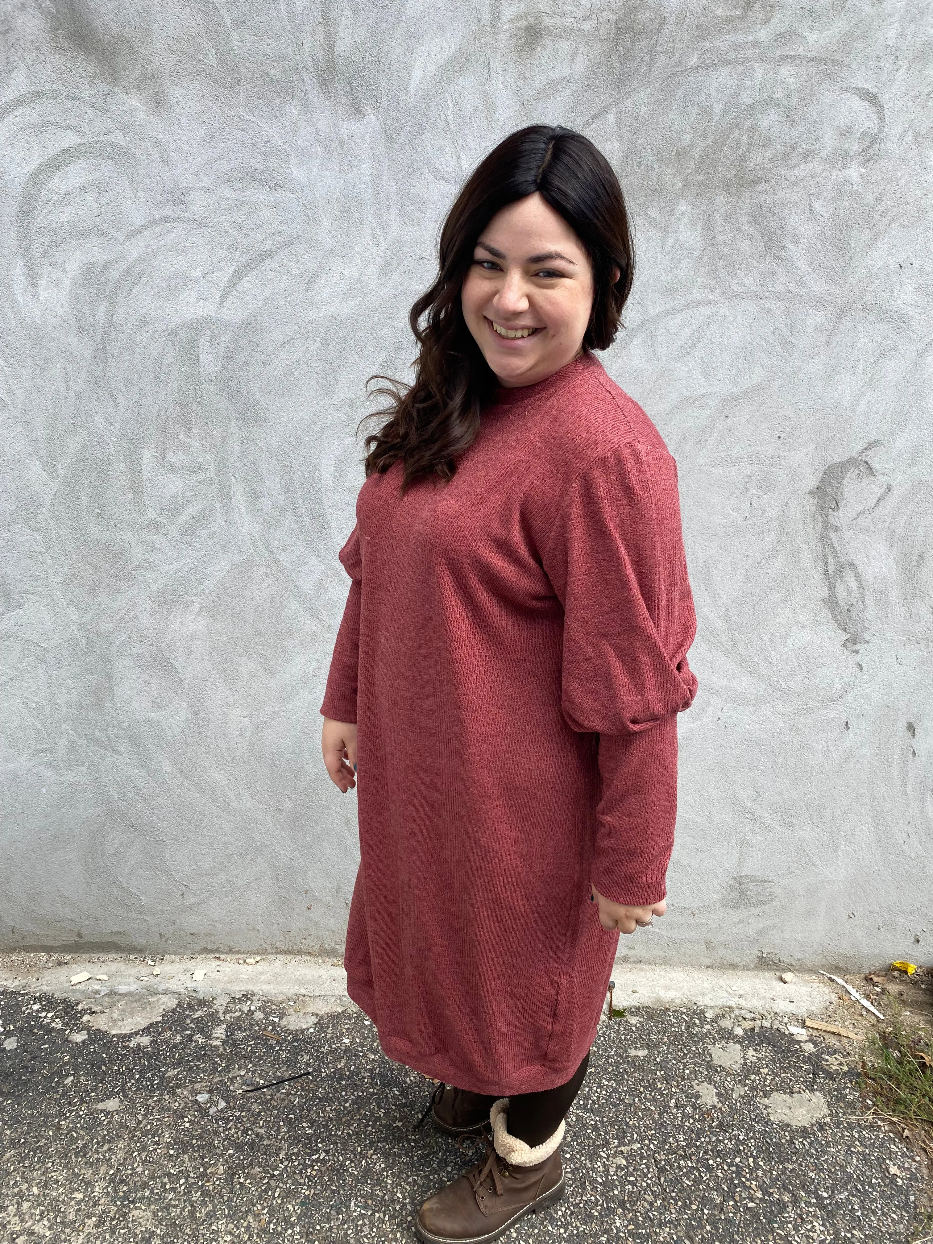 The Snuggle Dress (Mauve)