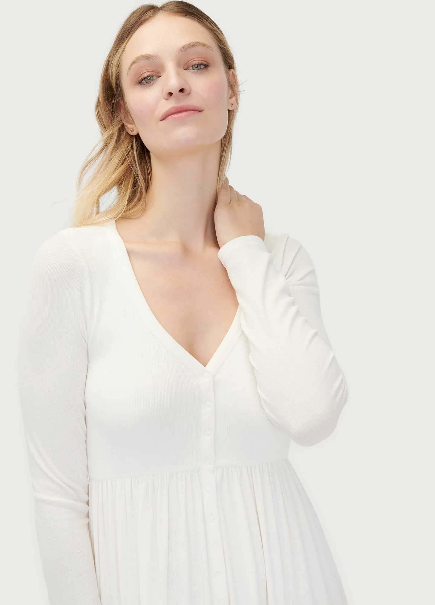 The Softest Rib Nursing Dress