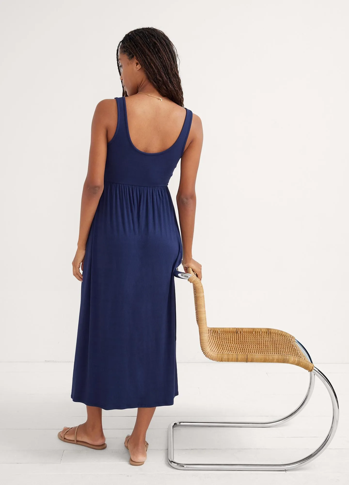 The Softest Rib Nursing Tank Dress