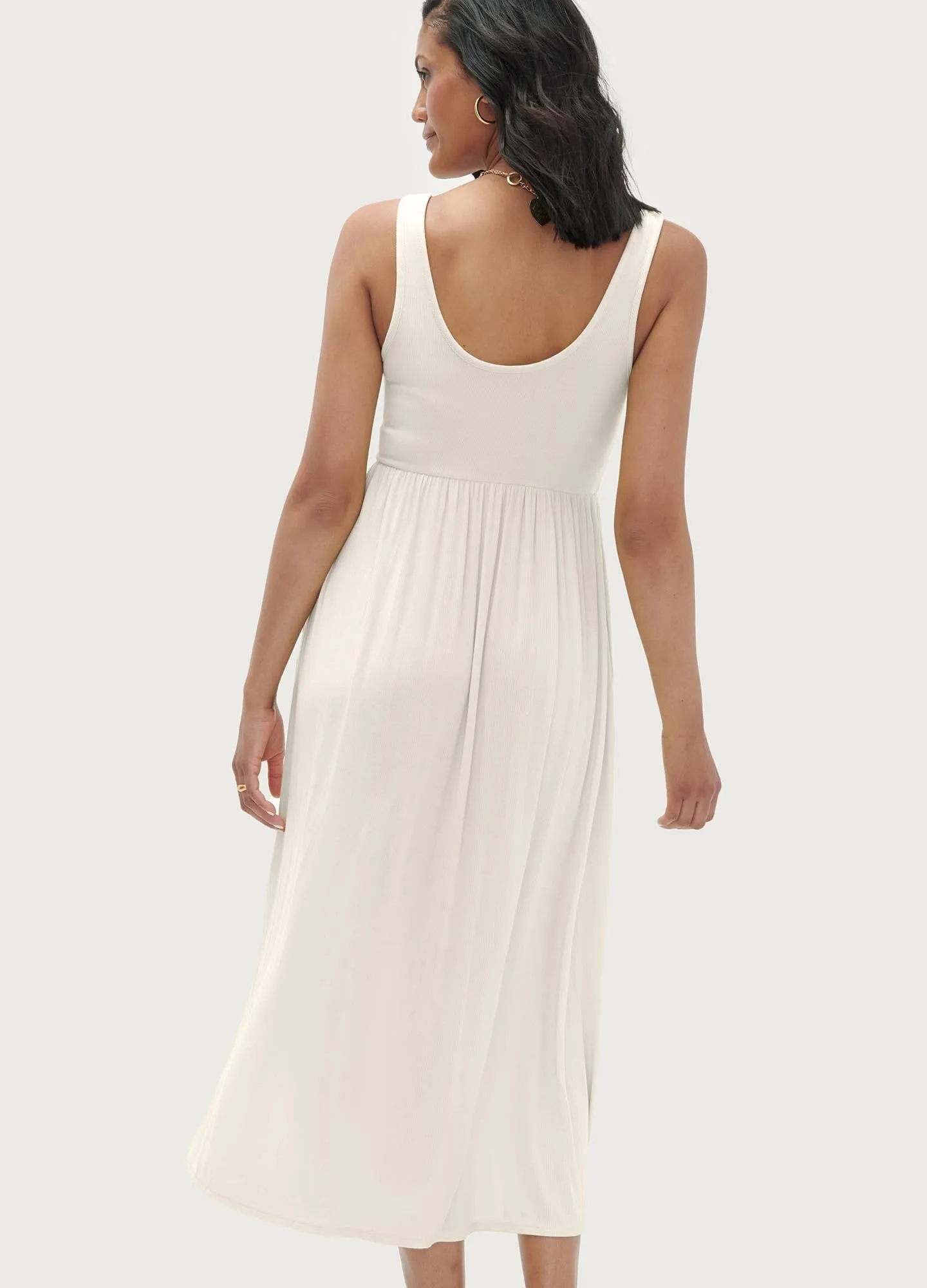 The Softest Rib Nursing Tank Dress