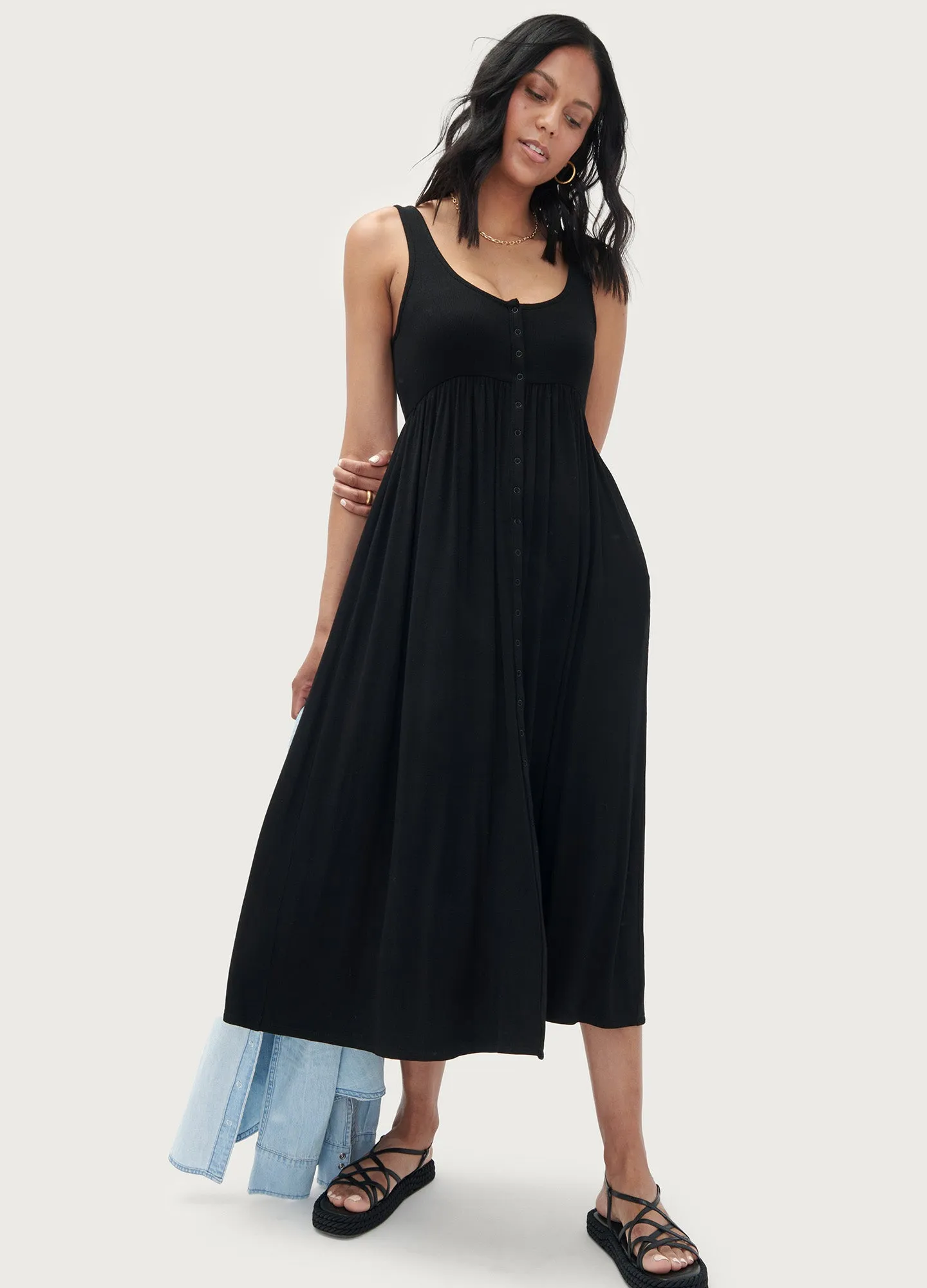 The Softest Rib Nursing Tank Dress