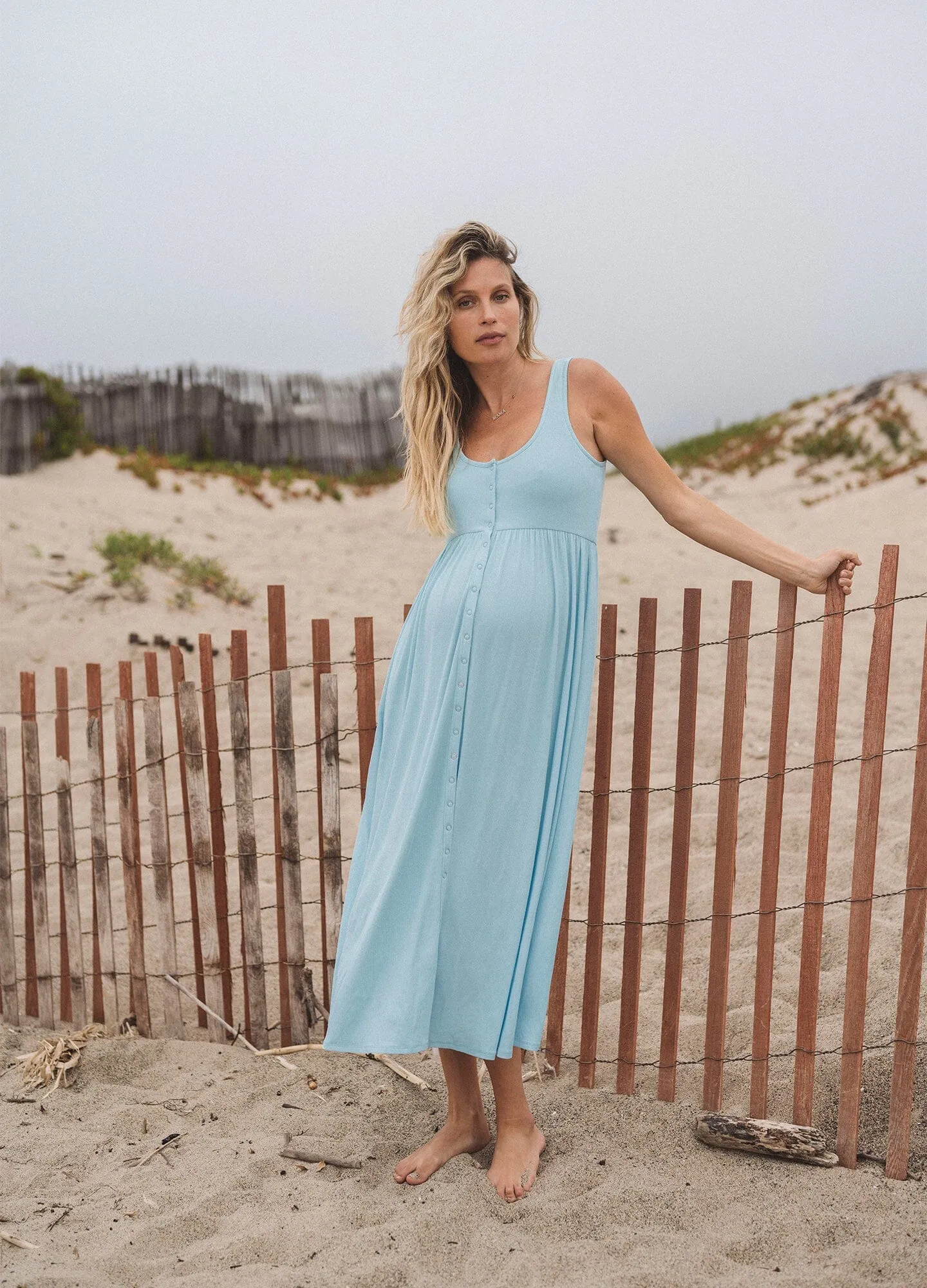 The Softest Rib Nursing Tank Dress