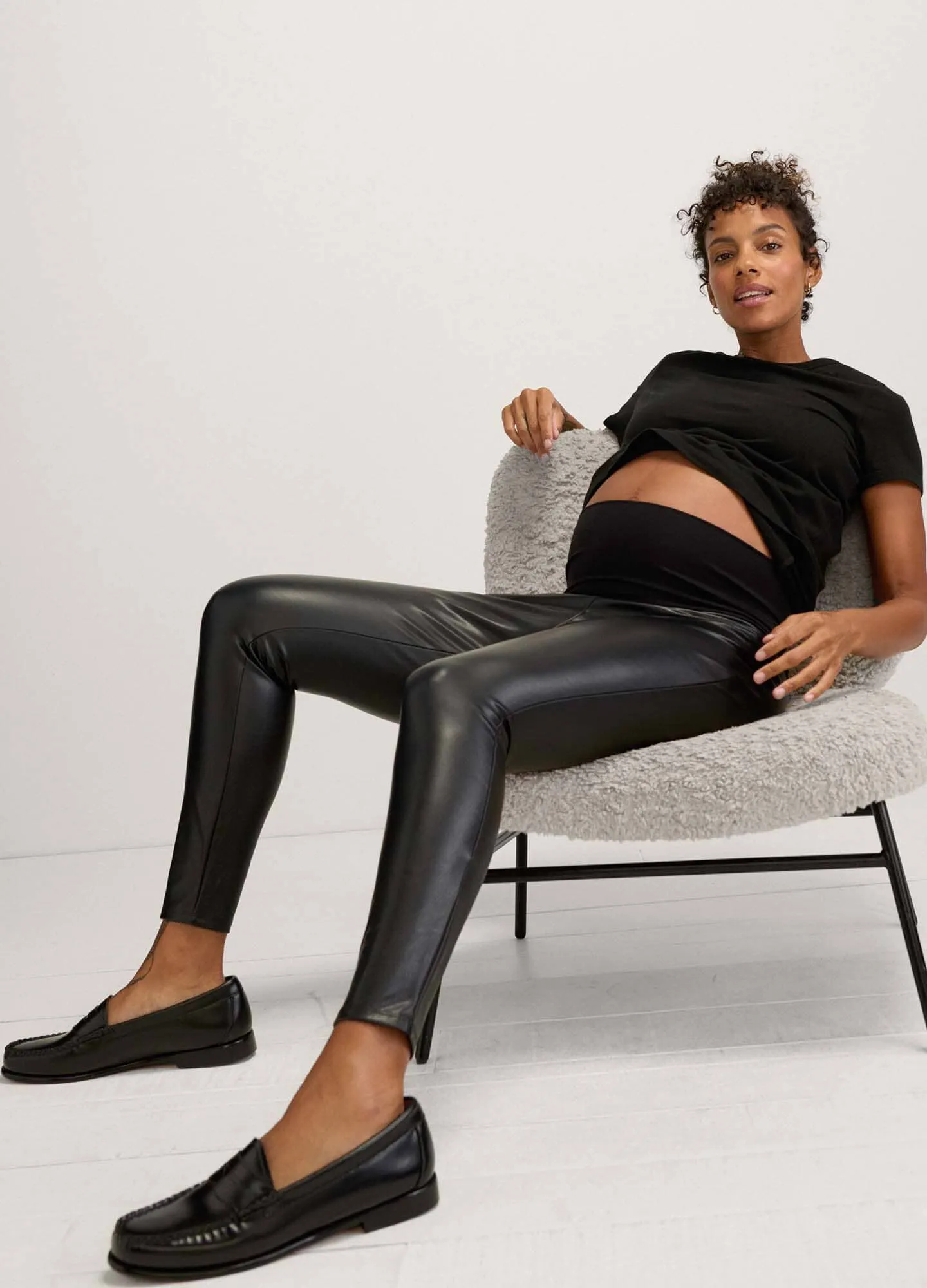 The Vegan Stretch Leather Legging