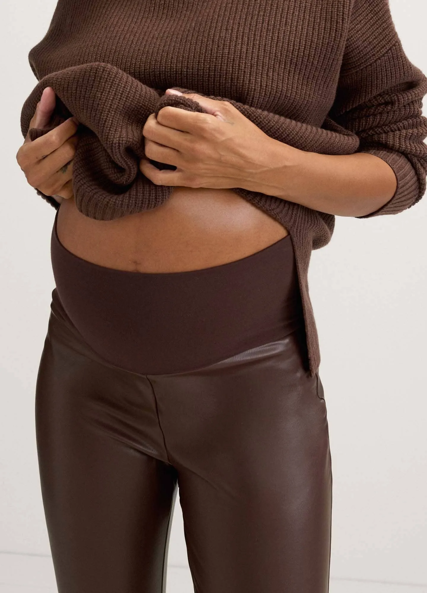 The Vegan Stretch Leather Legging